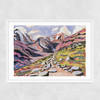 Rocky Path Narrow White Frame