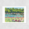 Barton Springs Summer Unframed Print