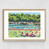 Barton Springs Summer Medium Oak Frame