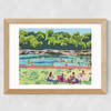 Barton Springs Summer Wide Oak Frame