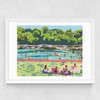 Barton Springs Summer Medium White Frame