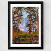 Embroidered Yosemite Wide Black Frame