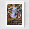 Embroidered Yosemite Medium White Frame