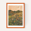 Pastel Poppy Landscape