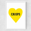 Crisps Lover Medium White Frame