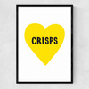 Crisps Lover Narrow Black Frame