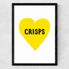 Crisps Lover Medium Black Frame
