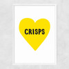 Crisps Lover Narrow White Frame
