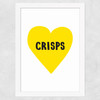 Crisps Lover Wide White Frame