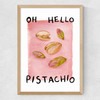 Oh Hello Pistachio Medium Oak Frame