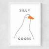 Silly Goose Medium White Frame