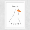 Silly Goose Wide White Frame