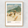 Beach Narrow Oak Frame