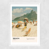 Beach Narrow White Frame