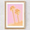 Palms I Wide Oak Frame