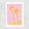 Palms I Narrow White Frame