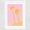 Palms I Wide White Frame