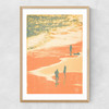 Palms II Narrow Oak Frame
