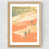 Palms II Wide Oak Frame
