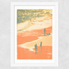 Palms II Wide White Frame