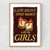 Spicy Margs with My Girls Narrow Oak Frame