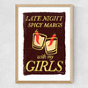 Spicy Margs with My Girls Medium Oak Frame