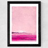Pink Sweep Wide Black Frame
