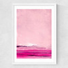 Pink Sweep Medium White Frame