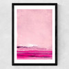 Pink Sweep Medium Black Frame