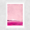 Pink Sweep Narrow White Frame