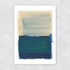 Green Blue Yellow Layers Unframed Print