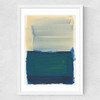 Green Blue Yellow Layers Medium White Frame