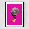 Boogie Shoes in Pink Narrow Black Frame