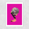Boogie Shoes in Pink Unframed Print