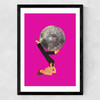 Boogie Shoes in Pink Medium Black Frame