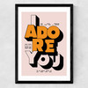 Adore You Medium Black Frame