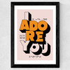 Adore You Wide Black Frame