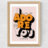 Adore You Wide Oak Frame