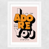 Adore You Wide White Frame