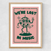Lost In Music Medium Oak Frame