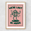 Lost In Music Narrow Oak Frame