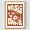 Music & Wine Wide Oak Frame