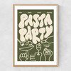 Pasta Party Narrow Oak Frame