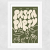 Pasta Party Wide White Frame