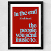 Send Music Wide Black Frame