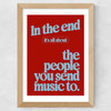 Send Music Wide Oak Frame