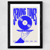 Serving Tunes Wide Black Frame