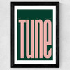 Put On My Favourite Tune Wide Black Frame