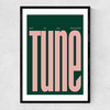 Put On My Favourite Tune Narrow Black Frame