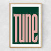 Put On My Favourite Tune Narrow Oak Frame